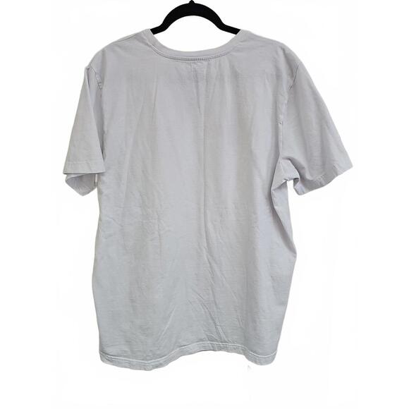 Adidas Men's T-Shirt Multisport off White/ Pink Graphic Size XL - Picture 5 of 5